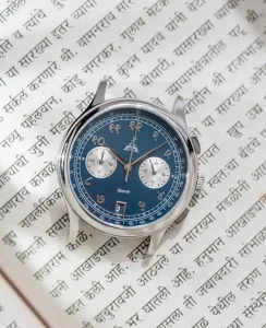 Delhi Watch Company DWC Devanagari Chronograph Blue