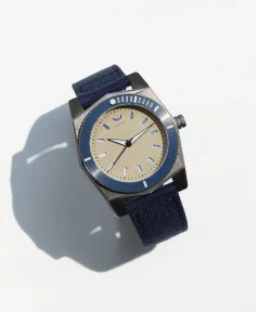 Papar Watch Co. Cenote Titanium + Blue