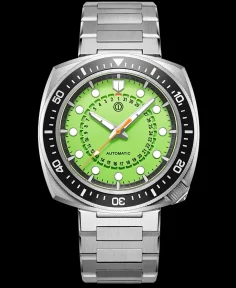 MMI Watches CUTTLECHRON 316L SS LIME GREEN MODEL: CCS-04