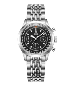 MMI Watches HERITAGE 38 CHRONOGRAPH CLASSIC BLACK MODEL: HTC-01 (ESTIMATED DELIVERY AUGUST 2026)