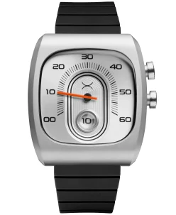 Xeric Retroscope Jump Hour Silver Black