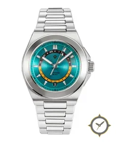 WIC006 GMT Turquoise - 38 mm Stainless Steel Sports Watch