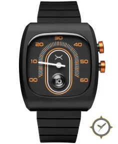 Retroscope Jump Hour Black Orange