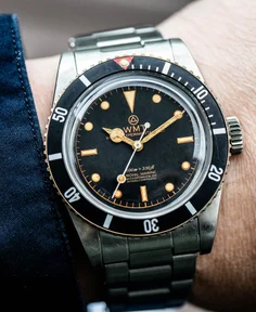WMT Watches Sea Diver – All Aged With Brass Bezel Black Dial Edition
