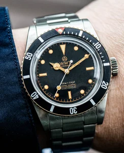 WMT Watches Sea Diver – All Aged With Brass Bezel Black Dial Edition