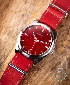 Awake Watches Son Mài – Silver Leaf « The Poppies » Limited Edition