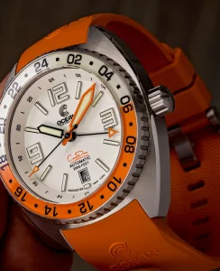 Ocean Crawler Core Diver GMT – Swiss Automatic White/Orange