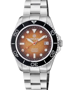 Bernhardt Watch Pro Diver 200 — Brown Hydraulic Embossed