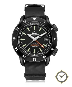 ADVENTURE MA-5 URBAN BLACK X GMT Worldtimer Date
