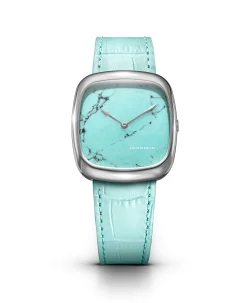 Dennison Natural Turquoise Stone In Steel Small