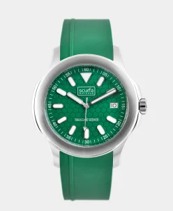 Scurfa Top Side Crew Stainless Steel Green Dial