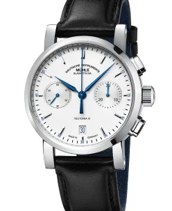 Mühle Glashütte Teutonia IV Chronograph with leather strap