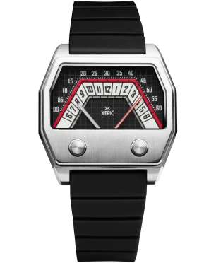 Xeric Volta Double Retrograde Silver Black Red
