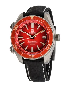 Ocean Crawler Ocean Navigator Red V3 – Limited Edition Titanium Automatic Dive Watch