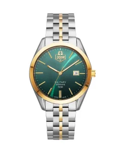 JDM-Military Interlaken Gents 3 hand - date Quartz