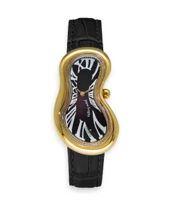 Exaequo Classic Melting Watch Stainless steel 316L Black - PVD Yellow Gold
