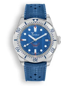 Squale 1545 Steel Blue Rubber