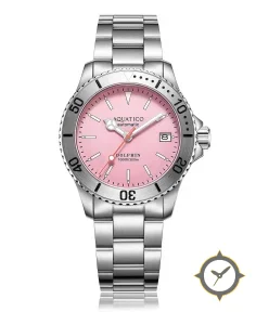 Aquatico Dolphin Dive Watch Pink Dial (NH35)
