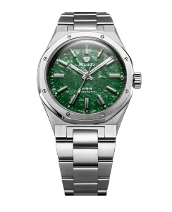 Nivada Grenchen F77 SST GREEN AVENTURINE BATON HANDS MK2