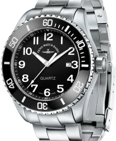 Zeno-Watch Basel Diver Ceramic Quartz black MB