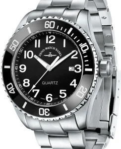 Zeno-Watch Basel Diver Ceramic Quartz black MB