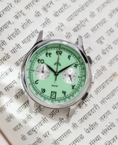 Delhi Watch Company DWC Devanagari Chronograph Mint Green