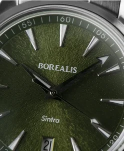 Borealis Sintra Green Sunray dial date Miyota 9015 automatic movement version B.C3