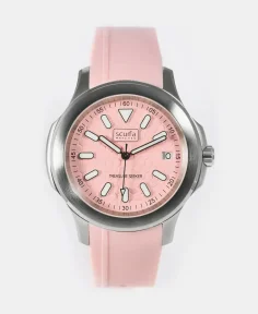 Scurfa Top Side Crew Stainless Steel Pink Dial