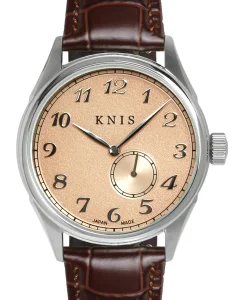KNIS Kyoto KODOU Small Seconds Automatic – Salmon pink Brown Leather Strap (KN009-SPKBRLE)