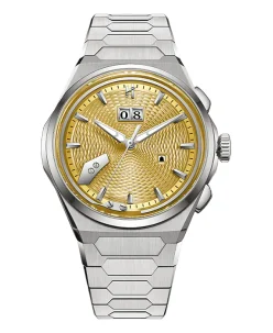 Lucky Harvey Sound Of Nature Guilloche Dial Yellow Titanium Chiming