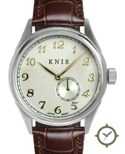 KNIS Kyoto KODOU Small Seconds Automatic – Champagne Gray Brown Leather Strap (KN009-SGYBRLE)