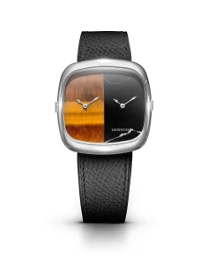 Dennison Tiger Eye & Marble In Steel Black