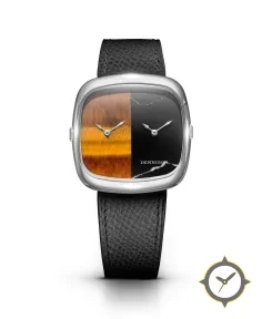 Tiger Eye & Marble In Steel