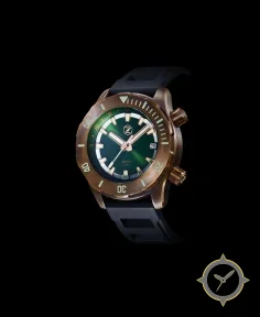 Abyss 2 3000m Bronze : Green Dial