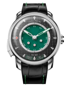 Lucky Harvey Casino Series Green Sic Bo Automaton Watch