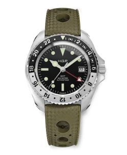 HGP Dive Watches Diver GMT 200M Automatic Diving Watch