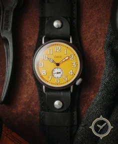 VARIO x RZE UltraHex™ Titanium Trench Medallion Yellow Watch