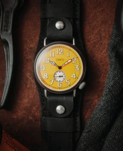 Vario x RZE UltraHex™ Titanium Trench Medallion Yellow Watch
