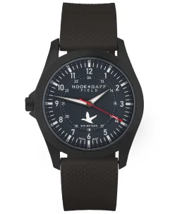 HOOK+GAFF Field Watch Black PVD Black Dial