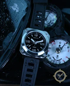 Aquatico Ironblock Black Dial Watch