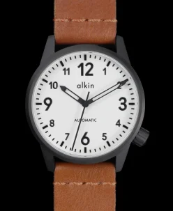 Alkin Watches Model One White Dial PVD Case