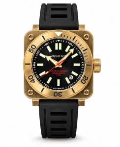 Aquatico Super Bronze Tritium Black Dial