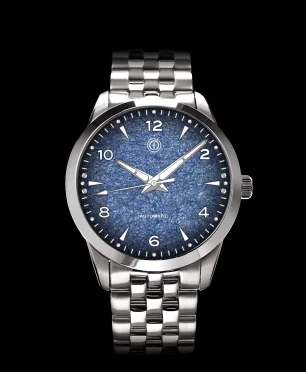MMI Watches AWAGAMI FACTORY X MMI WATCHES: "FUMES BLUE WASHI DIAL" MODEL NLF-02