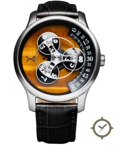 Triptych Automatic Wandering Hour Stone Edition Tigerseye