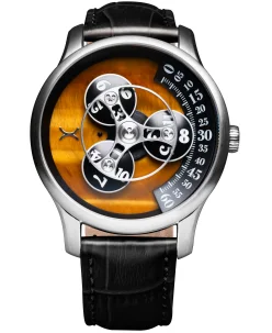 Xeric Triptych Automatic Wandering Hour Stone Edition Tigerseye