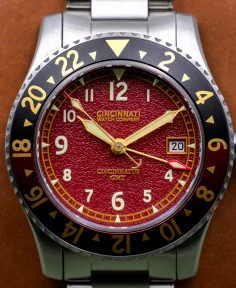 Cincinnati Watch Company The Cincinnatus GMT Burgundy