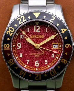 Cincinnati Watch Company The Cincinnatus GMT Burgundy -Reserve