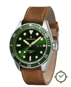 Revelot R6 Diver Green/Gold/Silver V2