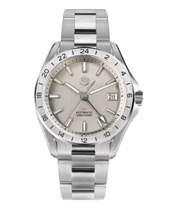 San Martin SAN-MARTIN-SN0129-G-GMT Silver Gray Dial