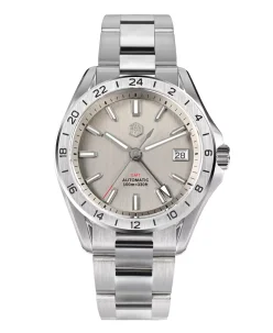 San Martin SAN-MARTIN-SN0129-G-GMT Silver Gray Dial